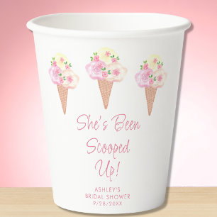 Gobelets En Papier Enterrement de Vie de Jeune Fille She's Been Scoop