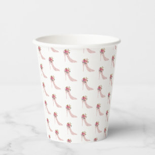 Gobelets En Papier Enterrement de vie de jeune fille Talons Hauts Ros