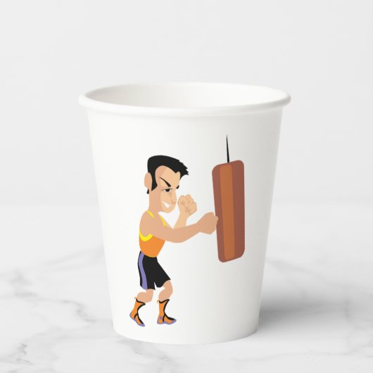 Gobelets En Papier Entraînement en boîte avec sac de poinçonnage (Recto)