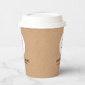 Gobelets En Papier Entreprise Logo Événement Artisanat Rustique Avec  (Gauche)