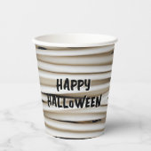 Gobelets En Papier Enveloppement Éffrayant d'Halloween pour enveloppe (Recto)