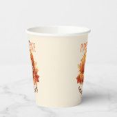 Gobelets En Papier Épices citrouilles - Foliage de fin et d'automne (Gauche)