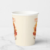 Gobelets En Papier Épices citrouilles - Foliage de fin et d'automne (Droite)