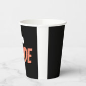 Gobelets En Papier Épouse d'équipe (Gauche)