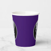 Gobelets En Papier Équipe de crosse Violet (Gauche)
