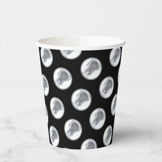 Gobelets En Papier Équipe de Lacrosse (Gauche)