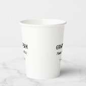 Gobelets En Papier Équipe du marié garçon d'honneur nom date enterrem (Gauche)