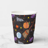 Gobelets En Papier Eric Carle | Caterpillar Black Halloween Motif (Gauche)