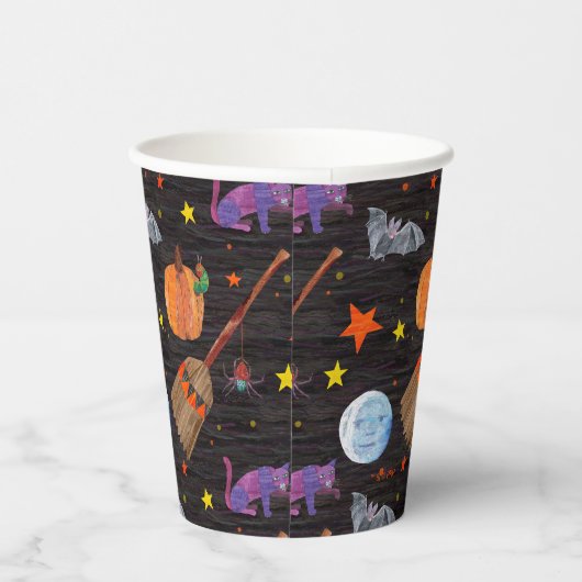 Gobelets En Papier Eric Carle | Caterpillar Black Halloween Motif (Droite)