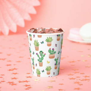 Gobelets En Papier Eric Carle   Caterpillar, Cactus et Papillon Pa