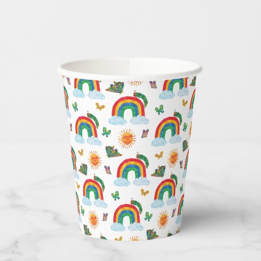 Gobelets En Papier Eric Carle | Caterpillar to Rainbow Butfly (Gauche)