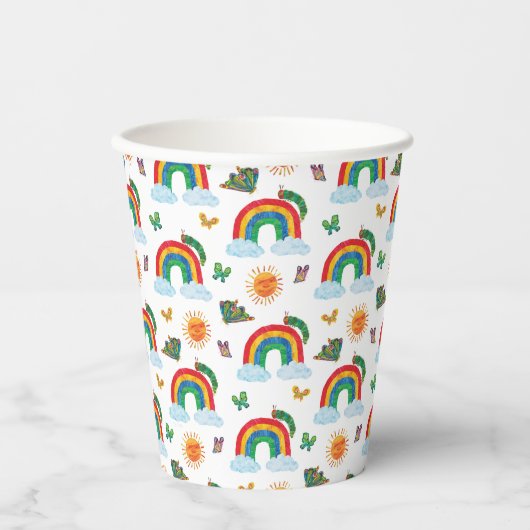 Gobelets En Papier Eric Carle | Caterpillar to Rainbow Butfly (Recto)