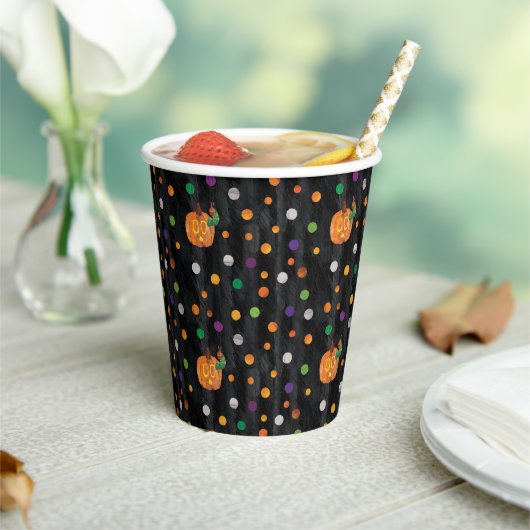 Gobelets En Papier Eric Carle | Halloween Polka Motif (Insitu)