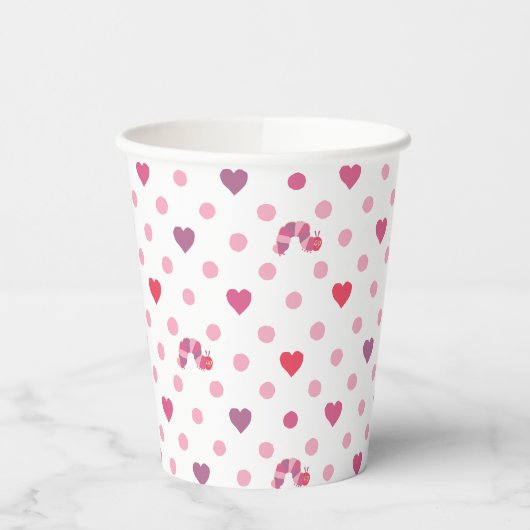 Gobelets En Papier Eric Carle | Valentine Heart Polka Dot Motif (Gauche)