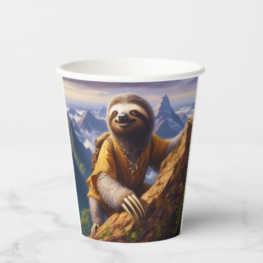Gobelets En Papier Escalade de Sloth Mountain (Recto)