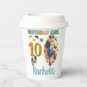 Gobelets En Papier Escalade rock Anniversaire fille Aventure prêt (Verso)