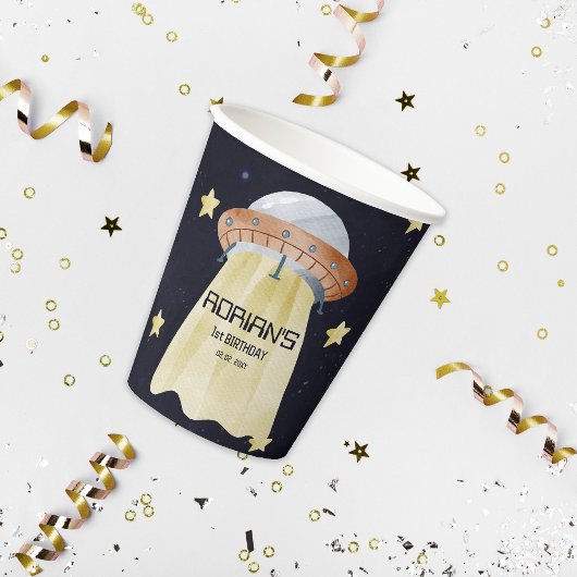 Gobelets En Papier Espace 1er Anniversaire Premier Voyage Autour Du S