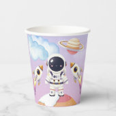 Gobelets En Papier Espace aquarelle Baby shower Little Explorer (Recto)