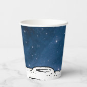 Gobelets En Papier ESPACE | Astronaute de Snoopy (Verso)