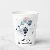 Gobelets En Papier Espace extra-atmosphérique garçon 1er voyage autou (Verso)