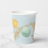 Gobelets En Papier Espace extra-atmosphérique Premier voyage autour d (Recto)