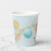 Gobelets En Papier Espace extra-atmosphérique Premier voyage autour d (Recto)