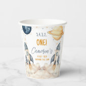 Gobelets En Papier Espace Premier Voyage Autour Du Soleil Anniversair (Recto)