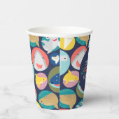Gobelets En Papier Espèces de requins mignons Anniversaire (Droite)