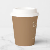 Gobelets En Papier Espresso Coffee Shop Logo d'entreprise (Recto)