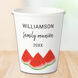 Gobelets En Papier Etanchelle Rouge Retrouvailles Familiale Personnal