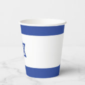 Gobelets En Papier Etat d'Israël Drapeau, Étoile de David Juifs (Verso)