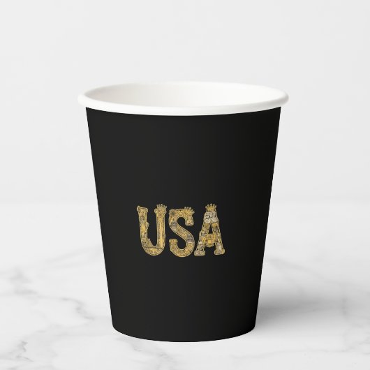 Gobelets En Papier États-Unis (Recto)