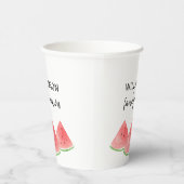 Gobelets En Papier Eté Famille de Réunion Pastèque (Droite)