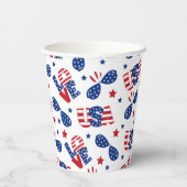 Gobelets En Papier Été Patriotique USA (Verso)