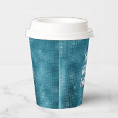 Gobelets En Papier Étincelle Turquoise (Droite)