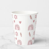 Gobelets En Papier Etoile rose de David Hanoukka (Droite)