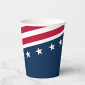 Gobelets En Papier Étoiles et rayures Patriotique Picnic Party 8oz (Verso)