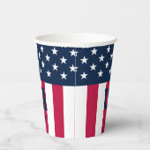 Gobelets En Papier Étoiles et rayures rouge blanc bleu (Droite)