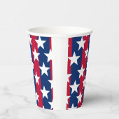 Gobelets En Papier Étoiles et rayures rouges, blanches et bleues 4 ju (Droite)