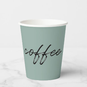 Gobelets En Papier Eucalyptus Bleu Tasses à café jetables