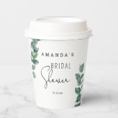 Gobelets En Papier Eucalyptus - douche nuptiale (Recto)