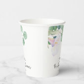 Gobelets En Papier Eucalyptus et fleur de calla - douche nuptiale (Droite)