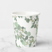 Gobelets En Papier Eucalyptus Vert Argent Dollar Gum Blossoms (Gauche)