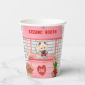 Gobelets En Papier Eurasier Chien Valentine's Day Kissing Booth (Verso)
