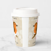 Gobelets En Papier Europe Robins Lovebirds Chaque année Anniversaire (Gauche)