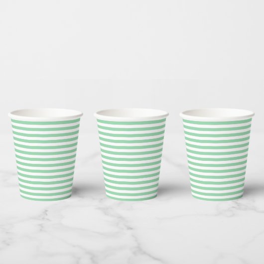 Gobelets En Papier Eve & Sofie Green Stried (Multi)