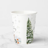 Gobelets En Papier Evergreen Animal Winter Onederland Birthday (Gauche)