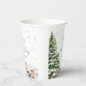 Gobelets En Papier Evergreen Animal Winter Onederland Birthday (Droite)