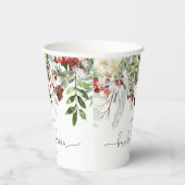 Gobelets En Papier Evergreen élégant shower de mariage (Droite)