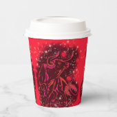 Gobelets En Papier Exécution de tasses de papier Red Bull (Gauche)